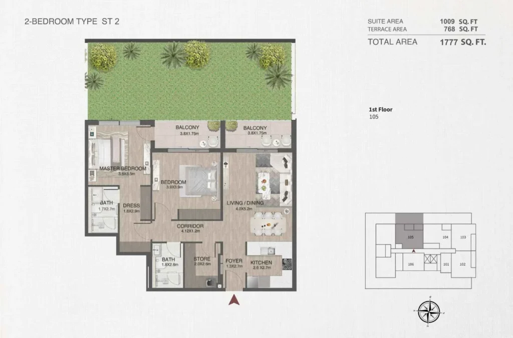 One by Nine by Nine Developments in Nad Al Sheba Gardens 1, Dubai