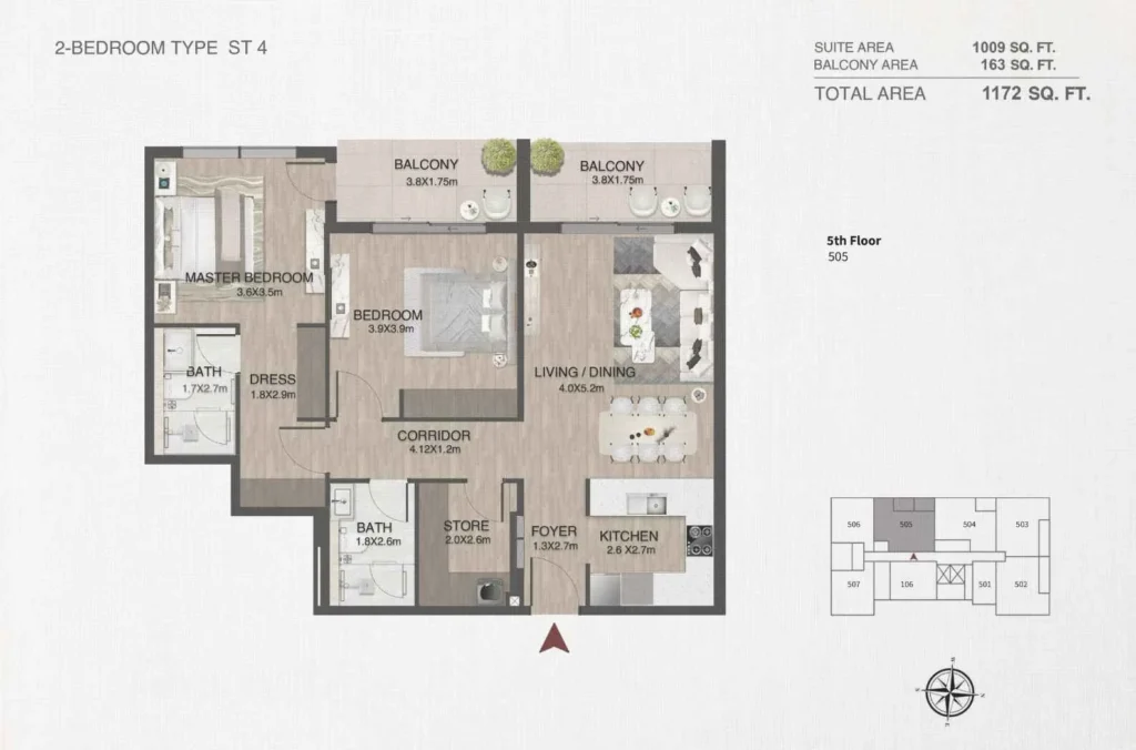 One by Nine by Nine Developments in Nad Al Sheba Gardens 1, Dubai