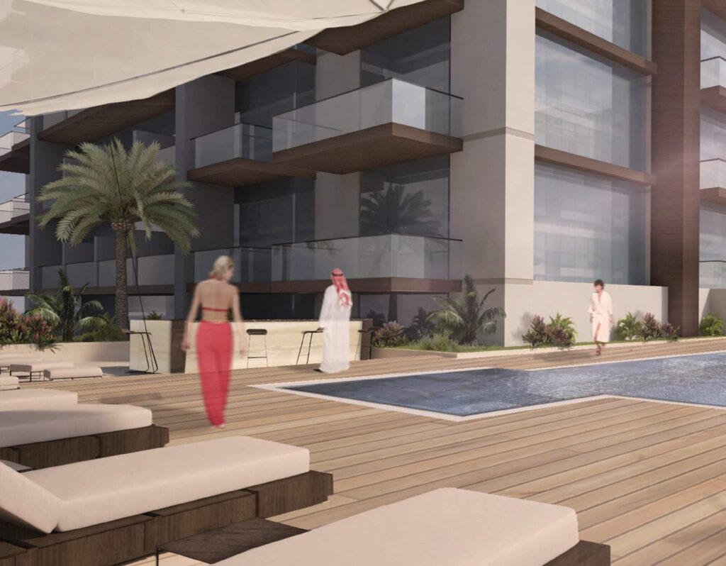 Park View Tower podium swimming pool and sun deck