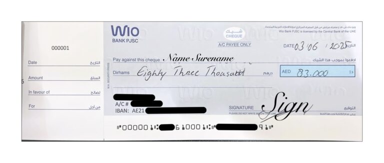 Personal Cheque in Dubai: Complete Guide for Property Transactions and Business Payments