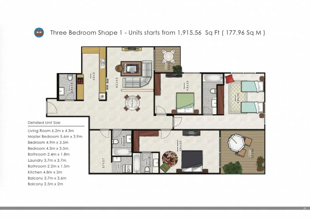 Plaza Residences by Cayan Group in JVC District 13, Dubai