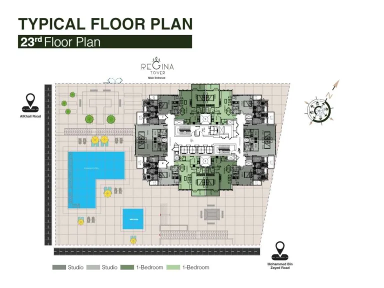 Regina Tower floor plan Поэтажный план