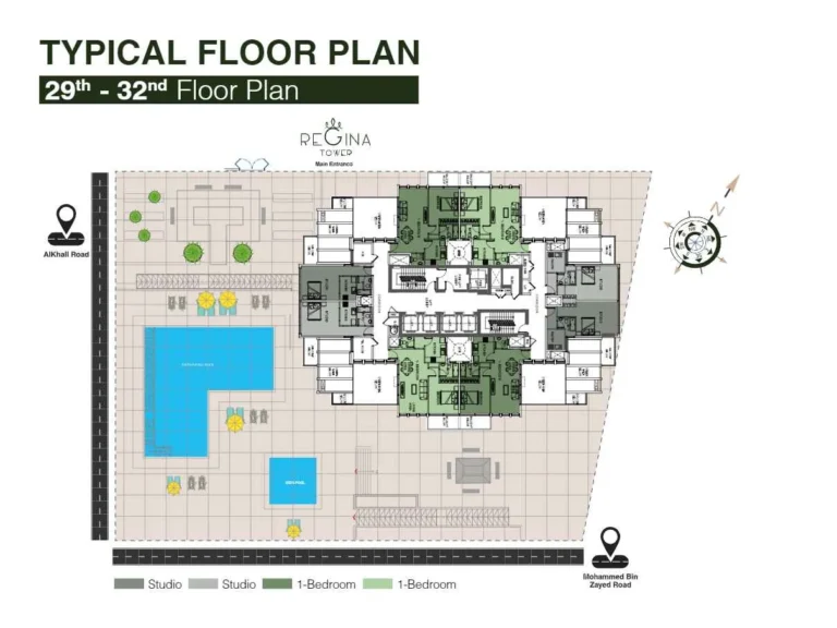 Regina Tower floor plan Поэтажный план