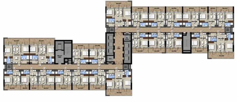 Reva by Damac floor plan Typical floor plate