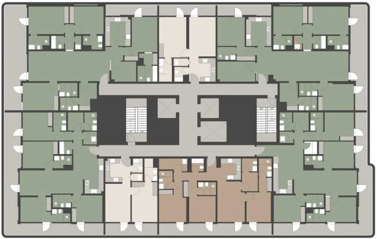 Rivo by Grovy floor plan Typical floor plate