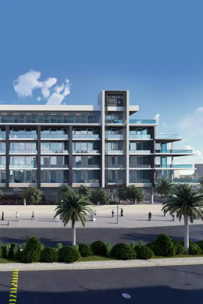 facade render, Samana Hills, Arjan, Dubai