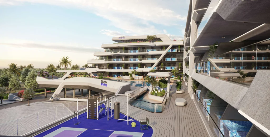 Samana Mykonos by Samana International Real Estate Development in Studio City, Dubai
