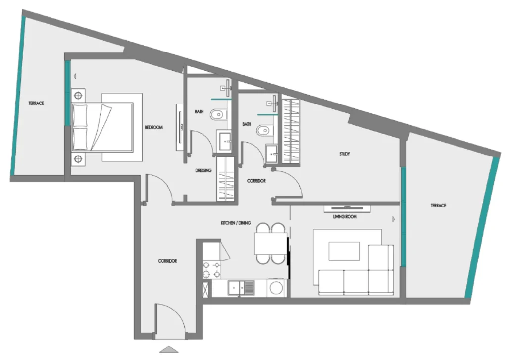 Greenfield By Samana Developers floorplan