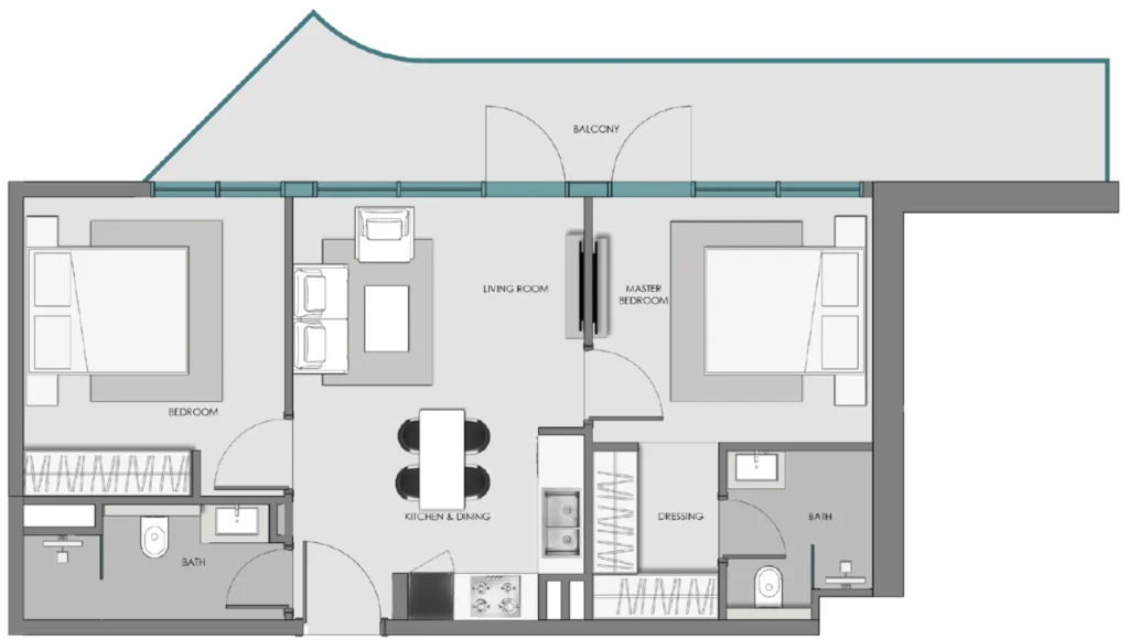 Samana Hills South 3 floorplan