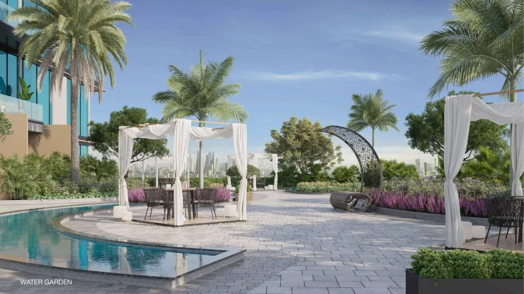 Skyhills Residences 2 water garden on the podium