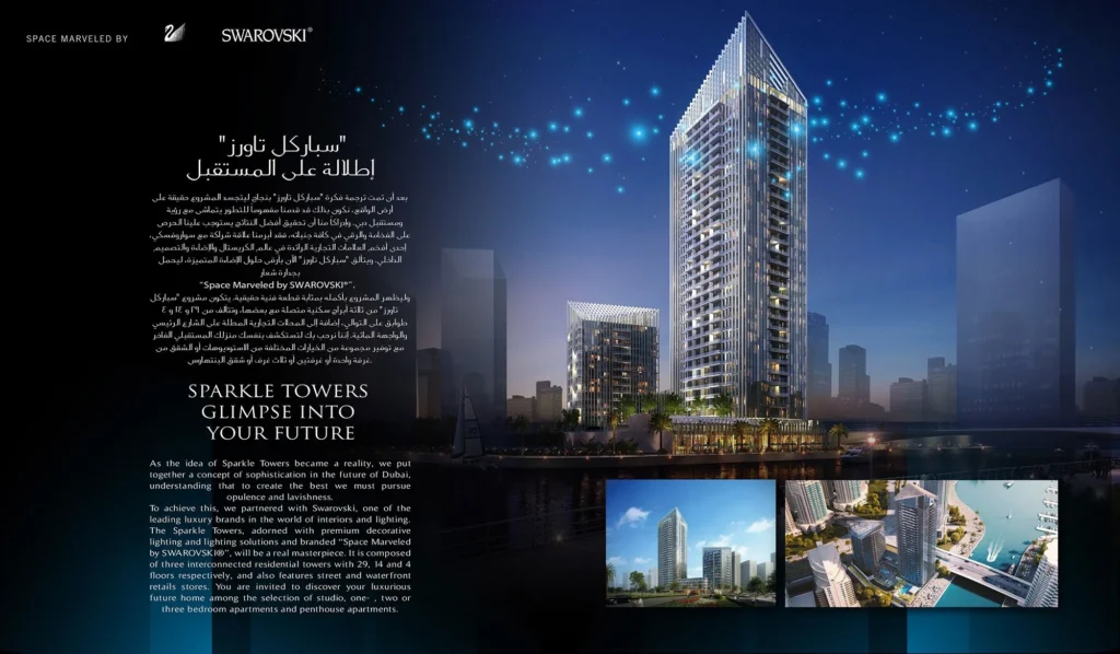 Sparkle Towers by Tebyan Development in Dubai Marina