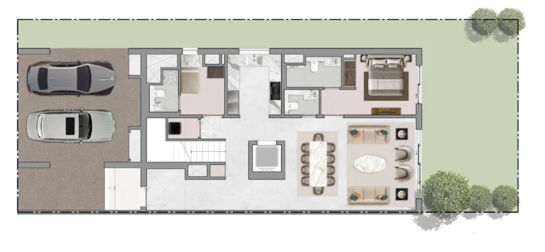 The Brooks At Sobha Sanctuary floor plan 2 BR