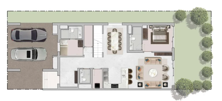 The Brooks At Sobha Sanctuary floor plan 2 BR
