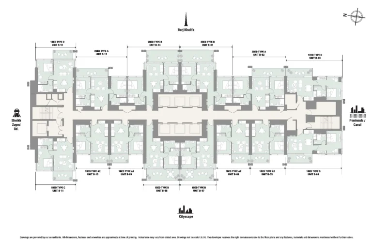 The Edge Business Bay floor plan Поэтажный план
