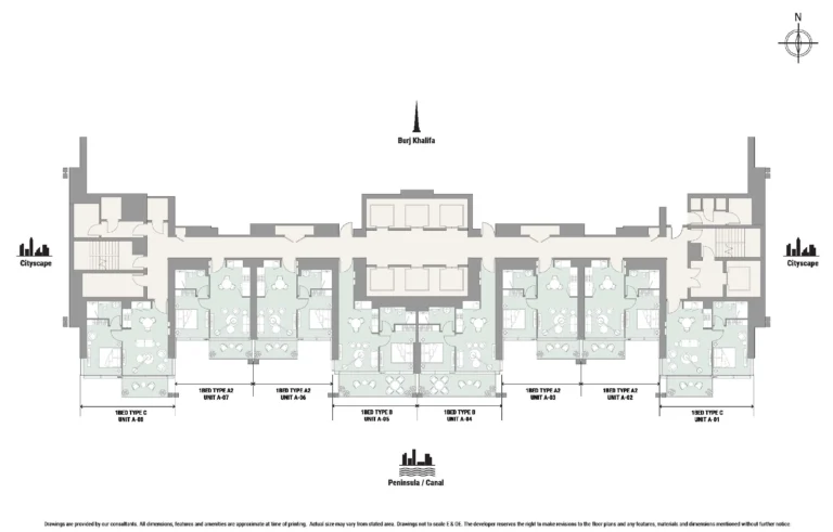 The Edge Business Bay floor plan Поэтажный план