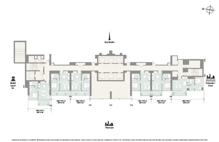 The Edge Business Bay floor plan Поэтажный план