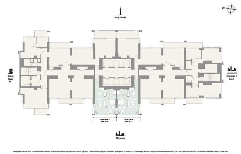 The Edge Business Bay floor plan Поэтажный план