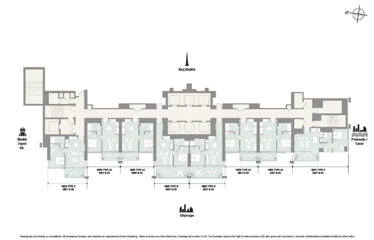 The Edge Business Bay floor plan Поэтажный план