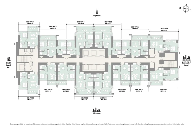 The Edge floor plan Typical floor plate