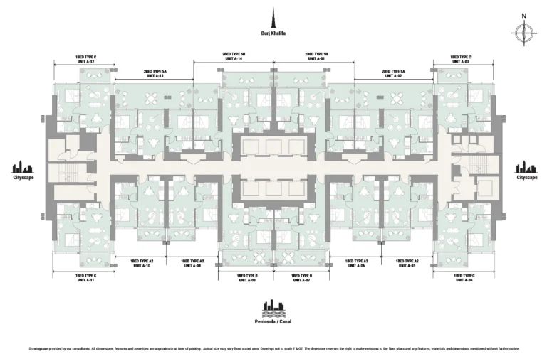 The Edge floor plan Typical floor plate
