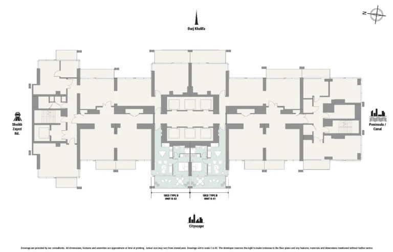 The Edge floor plan Поэтажный план
