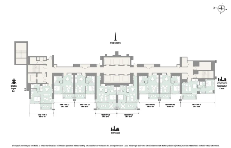 The Edge floor plan Поэтажный план