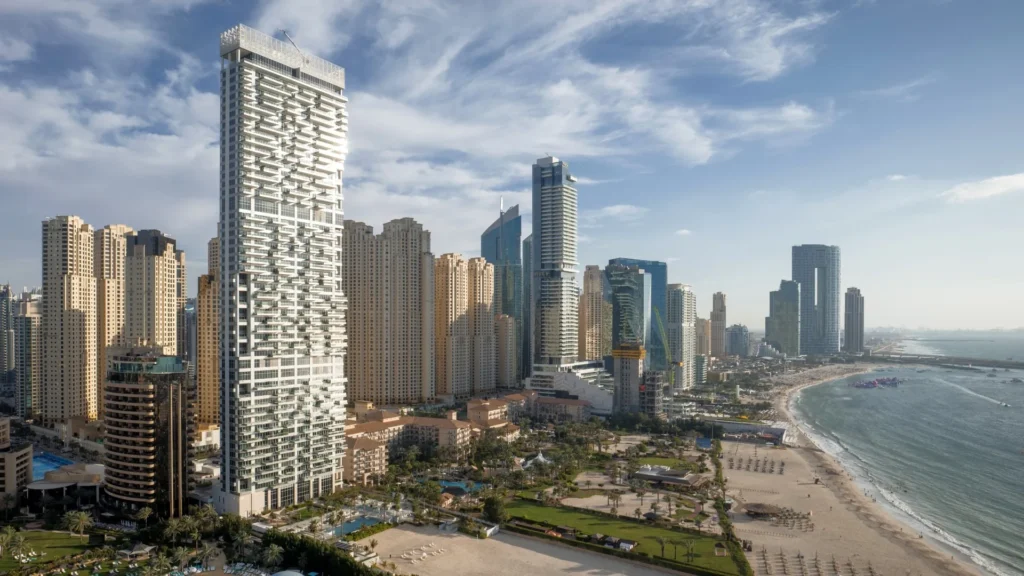 The One JBR tower on the Jumeirah Beach Residence beachfront, Dubai