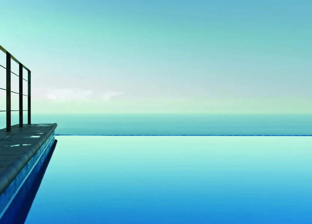 Infinity pool overlooking the sea at The One JBR (developer image)