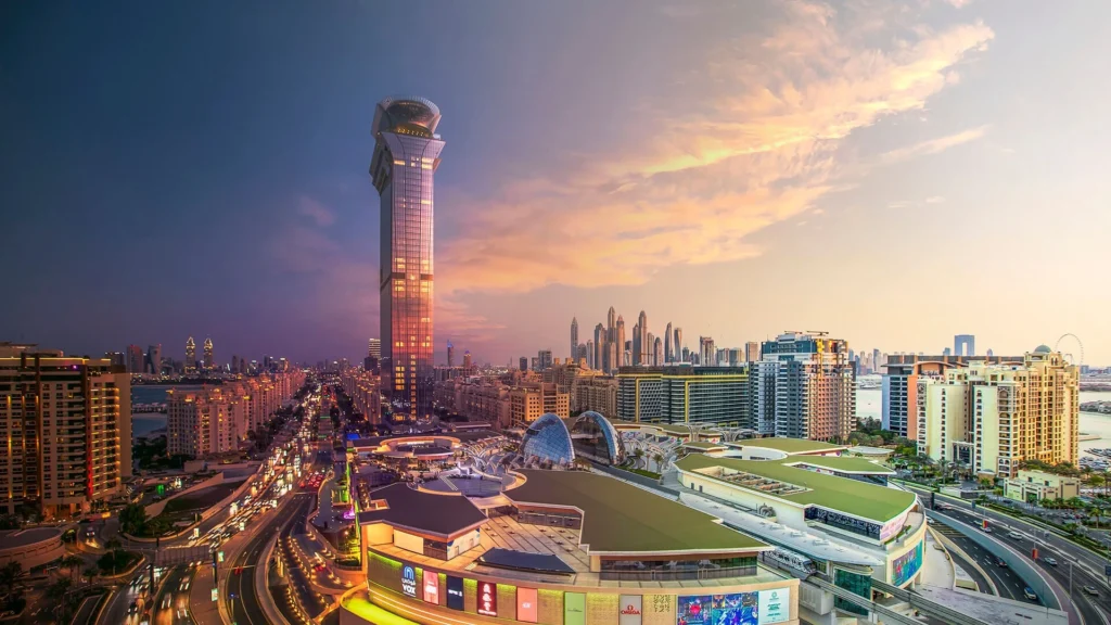 The Palm Tower by Nakheel on Palm Jumeirah, Dubai — exterior view