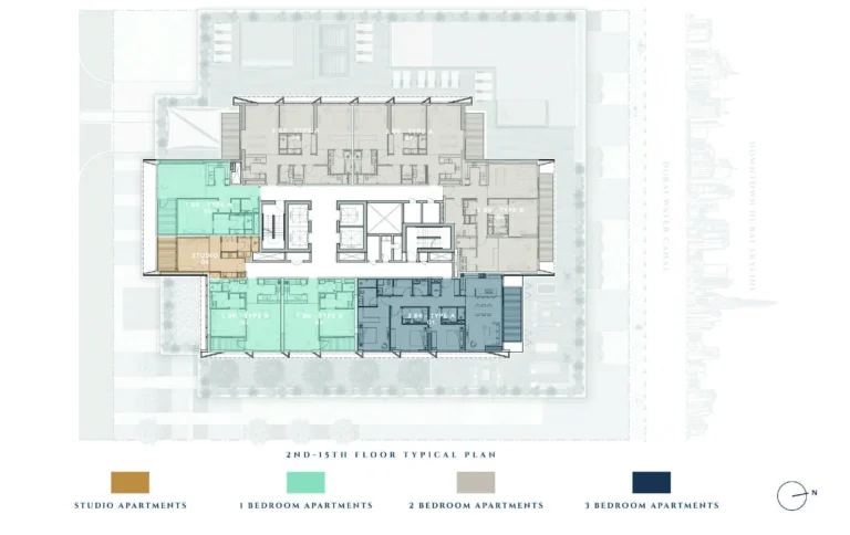 The Quayside floor plan Поэтажный план