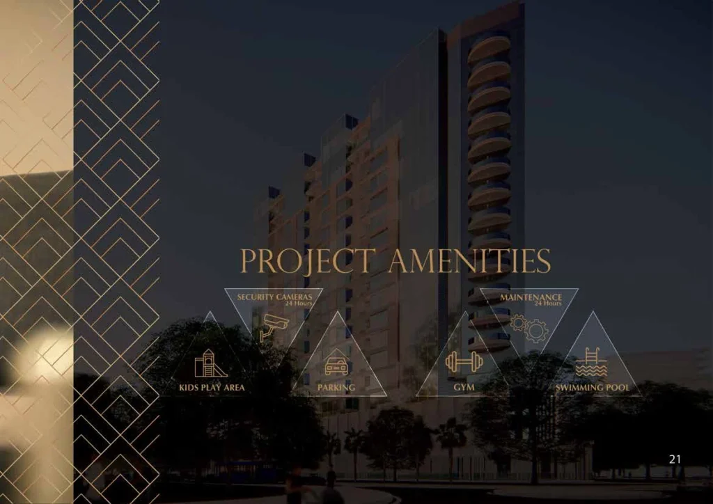 The V Tower in DubaiLand Residence Complex