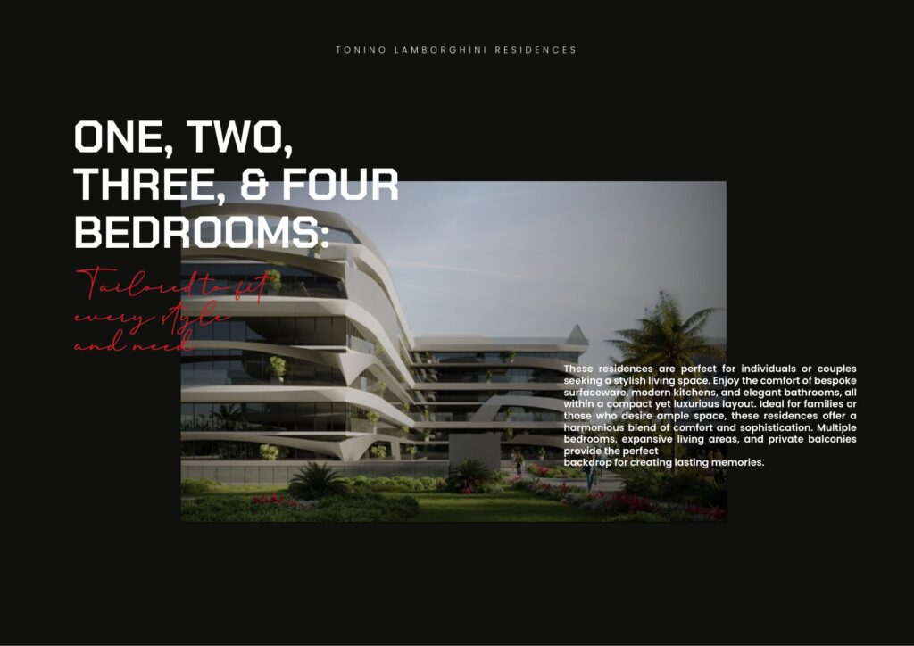 Exterior view of modern multi-story residential building with balconies