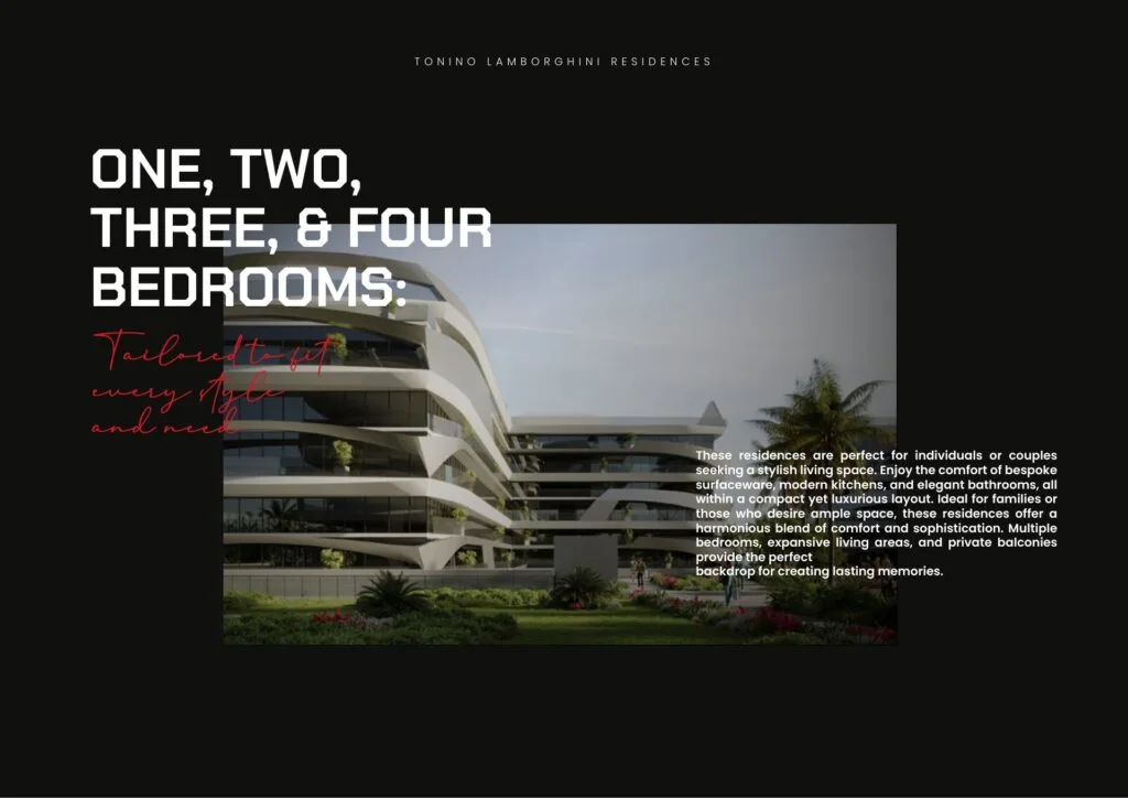 Exterior view of modern multi-story residential building with balconies