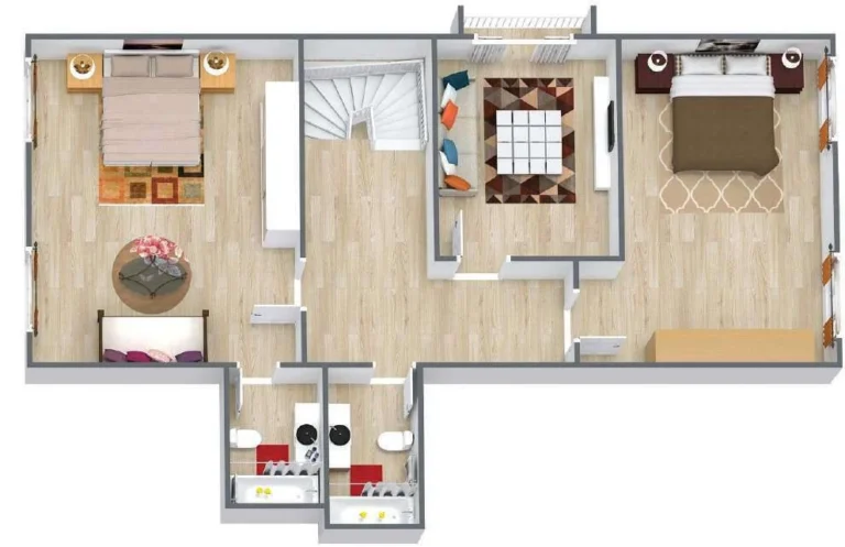 UniEstate Prime Tower floor plan 2 BR