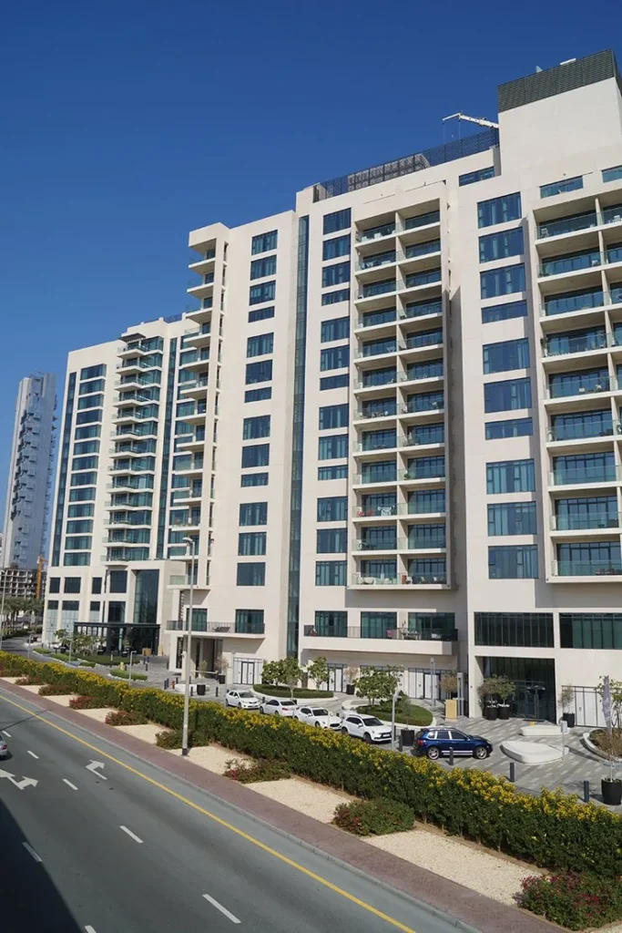 Vida Residences from the road, Vida Residences 3 & 4 - The Hills, The Hills, Dubai