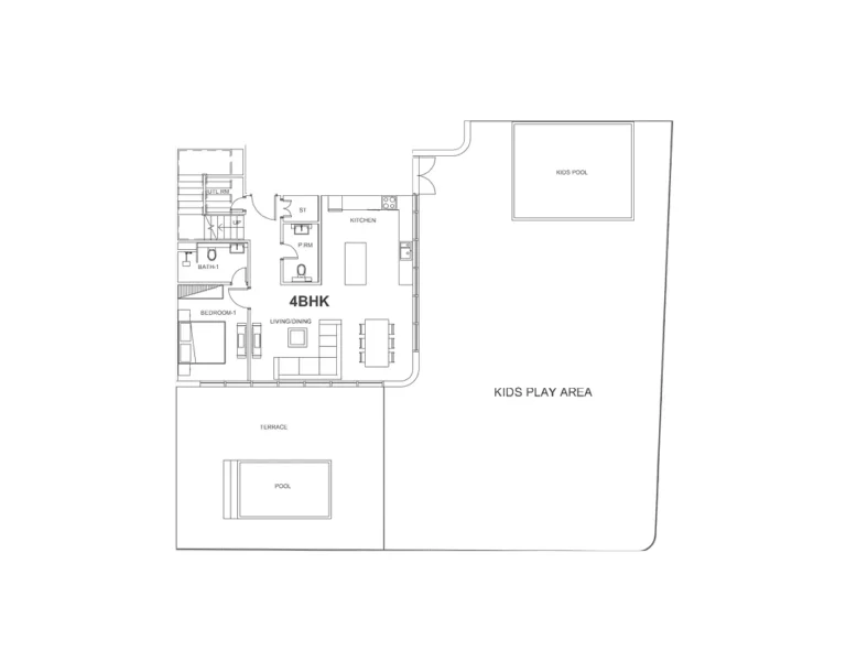 Villa dell Arte floor plan 4-спальн.