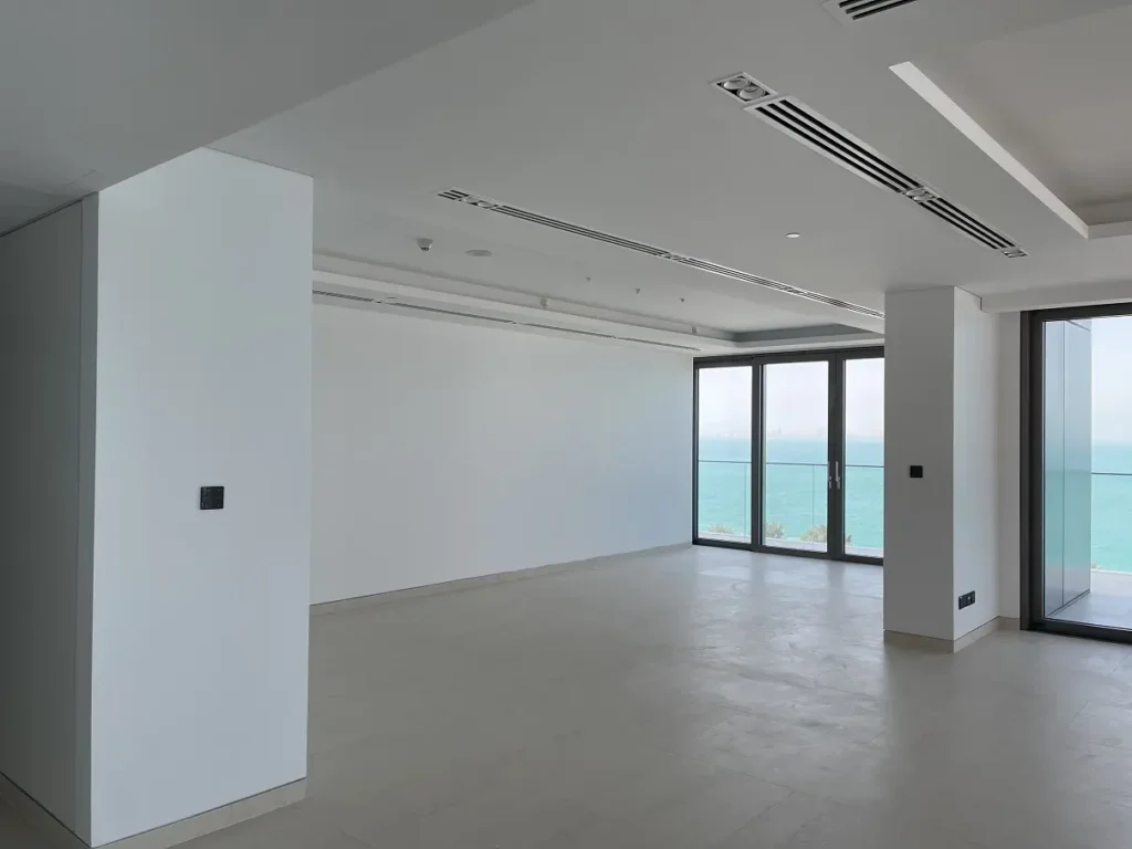 empty living room, W Residences Dubai - The Palm, Palm Jumeirah, Dubai