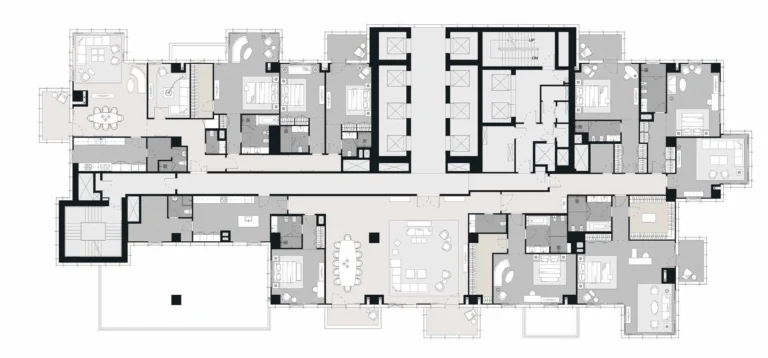 W Residences JLT floor plan Typical floor plate