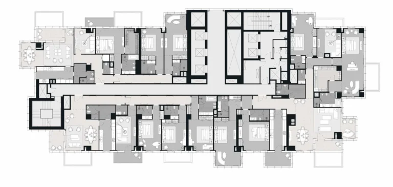 W Residences JLT floor plan Typical floor plate