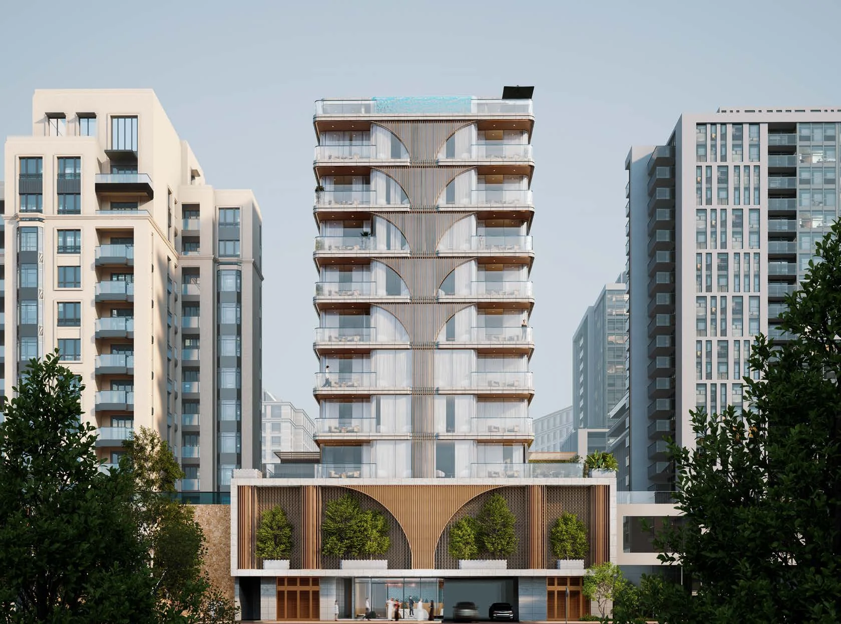 Whitestone Residence by Axiom Prime Development in Jumeirah Garden City, Dubai