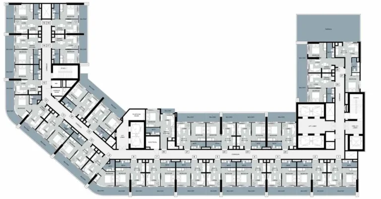 Zada Tower floor plan Typical floor plate