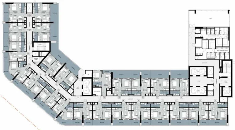 Zada Tower floor plan Typical floor plate