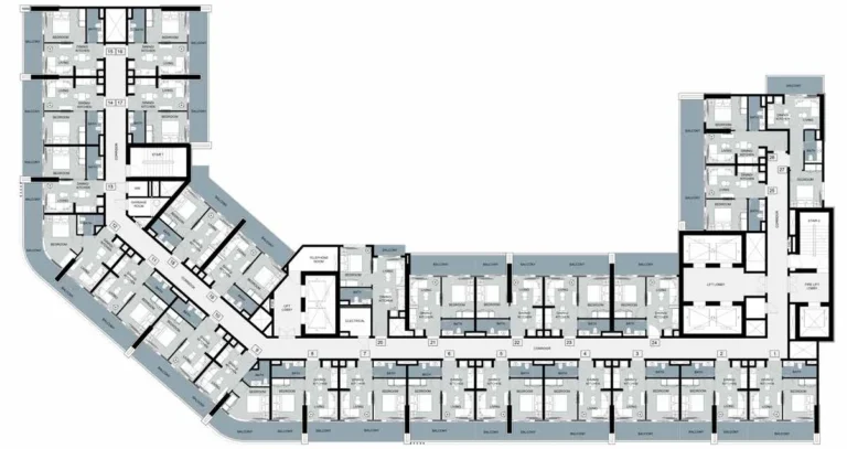 Zada Tower floor plan Typical floor plate